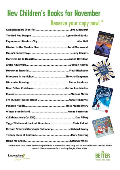 New Books in the Library for November