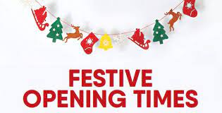 Christmas Opening Hours